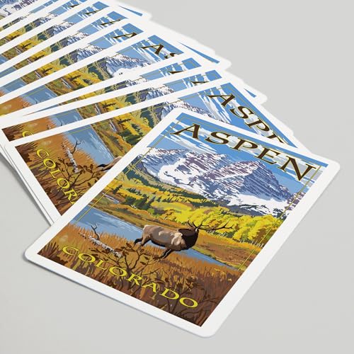 52 Cartas de Poker Lantern Press Aspen Colorado miniatura 5