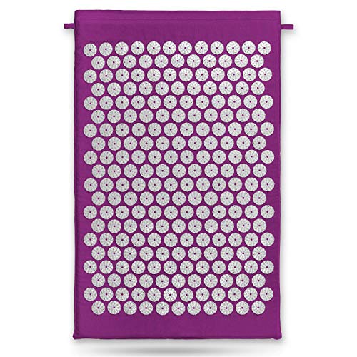 Belmalia Acupressuurmat, Massagemat, Fakirmat, Relaxmat, Yogamat, TCG, Paars