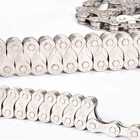Wolike 6/7/8-Speed Bicycle Chain with 116 Links Cover