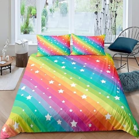 Housse de Couette 3D Arc-en-Ciel Generic Cover