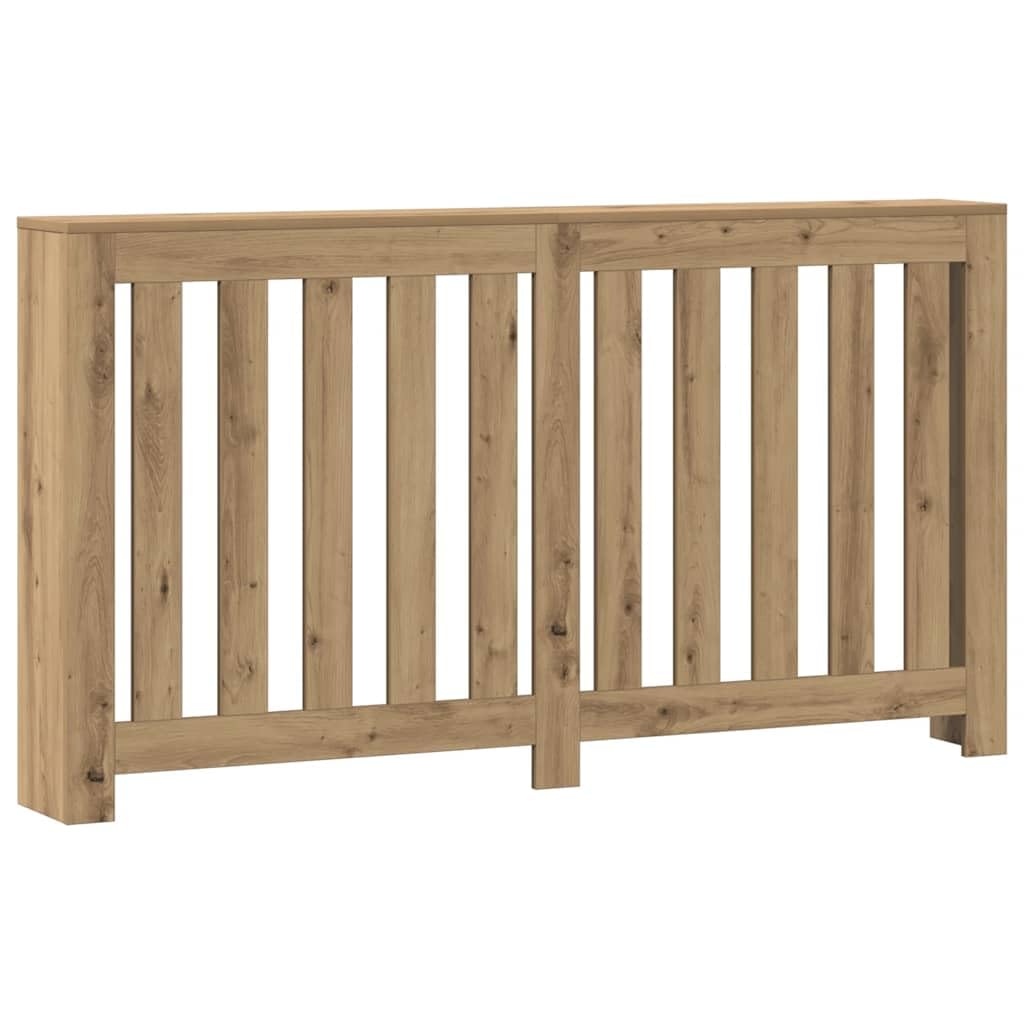 vidaXL Heizkörperverkleidung, Heizungsverkleidung Modernes Latten-Design, Heizkörperabdeckung für Wohnzimmer, Heizungsabdeckung, Artisan-Eiche 149x20x82cm Holzwerkstoff
