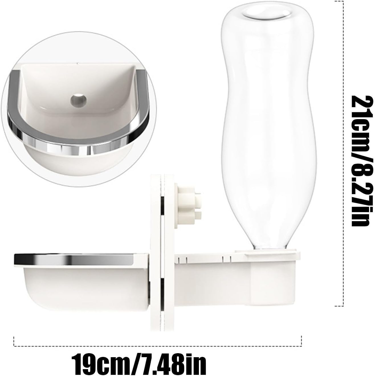 Dog Water Dispenser - Anti-Drip Leakproof Pet Drinking Feeder Space-Saving Small | Water Dispenser for Dogs for Cat Ferret Hamsters Squirrel Hedgehog Bunny Rabbits Chinchilla