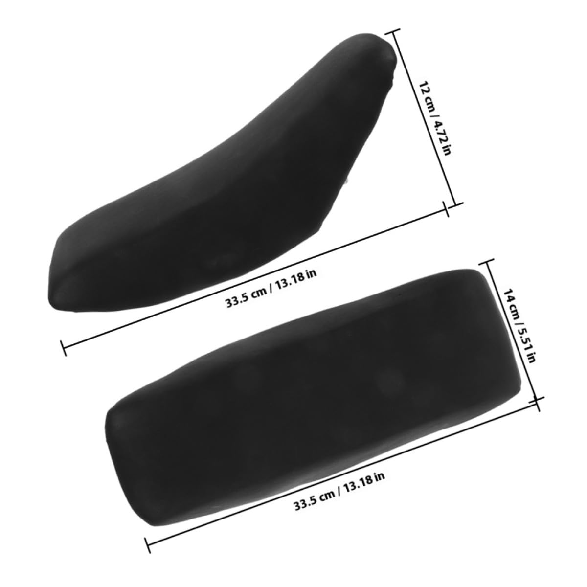 Mobestech Lot de 2 Coussins de Selle de Rechange pour Vélo Électrique Larges Et Confortables pour Siège de Tout-