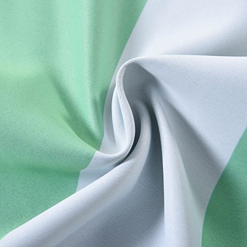 Balsacircle 52 X 64-Inch Mint Green Cabana Stripe Window Drapes Curtains 2 Panels With Grommet Top - Home Decor Party Decorations #TOP1