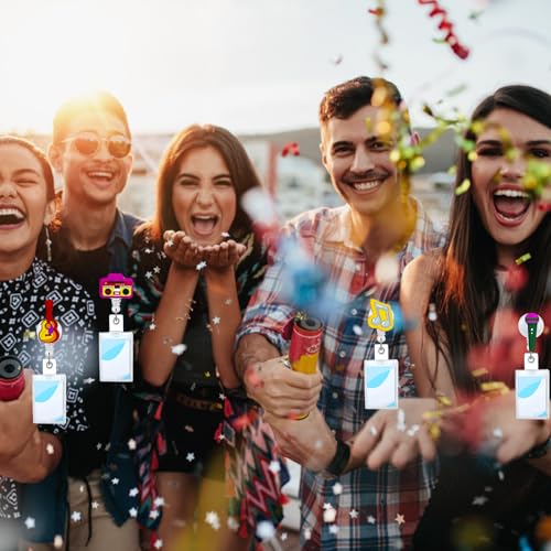 Meaxur SK112 6 Pcs Music Retractable Badge Holder Reel thumb #5