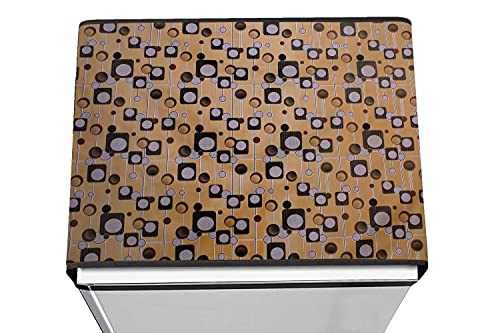 Image of Stylista Refridgerator top Cover Suitable for Samsung RR20A181BU8 /HL, 192 Liter Fridge, Dimension (WXD) 65x111 CM, Gunshot Pattern Beige