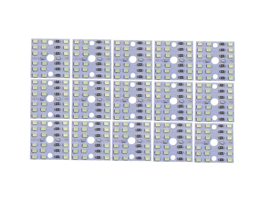 ambert 12 Volt Battery SMD Led Lights Mounted PCB For Battery Solar or Adaptor Pack of 15pcs Combo 9W LED Circuit Board – 12V DC High Brightness Lamp Plate-image-4