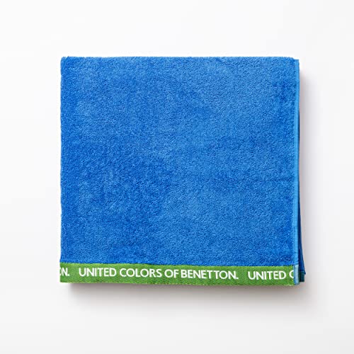 Benetton Toalla De Playa 90x160cm 380gsm 100 Algodón Velour Azul Rainbow, Be143 Benetton Toalla De Playa 90x160cm 380gsm 100 Algodón Velour Azul Rainbow, Be143