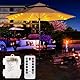 SUAVER 104LEDs Sonnenschirm Beleuchtung mit Fernbedienung,batteriebetrieben Sonnenschirm Lichterkette 8 Modi Deko Licht,Wasserdichte Umbrella Light Baldachin dekorative Strip Lichter (Warmweiß)