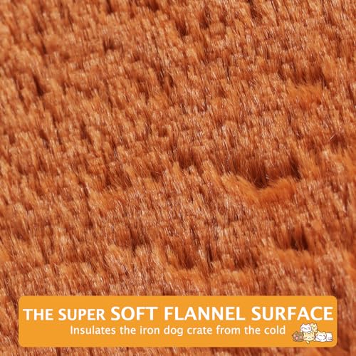 PET SPPTIES Hundebett Weiches und Warmes Matten Hundekissen Waschbarn kuschelig Umkehrbar Haustier Sofakissen PS085 (90X70 cm, Orange)