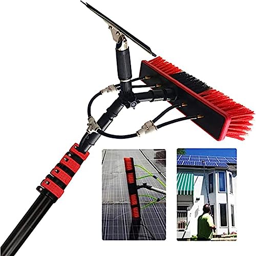 Pręt zasilany wodą, do czyszczenia szyb zewnętrznych, szczotka wodna ze ściągaczką, roztwór do czyszczenia okien, z prętem przedłużającym, do szkła INT