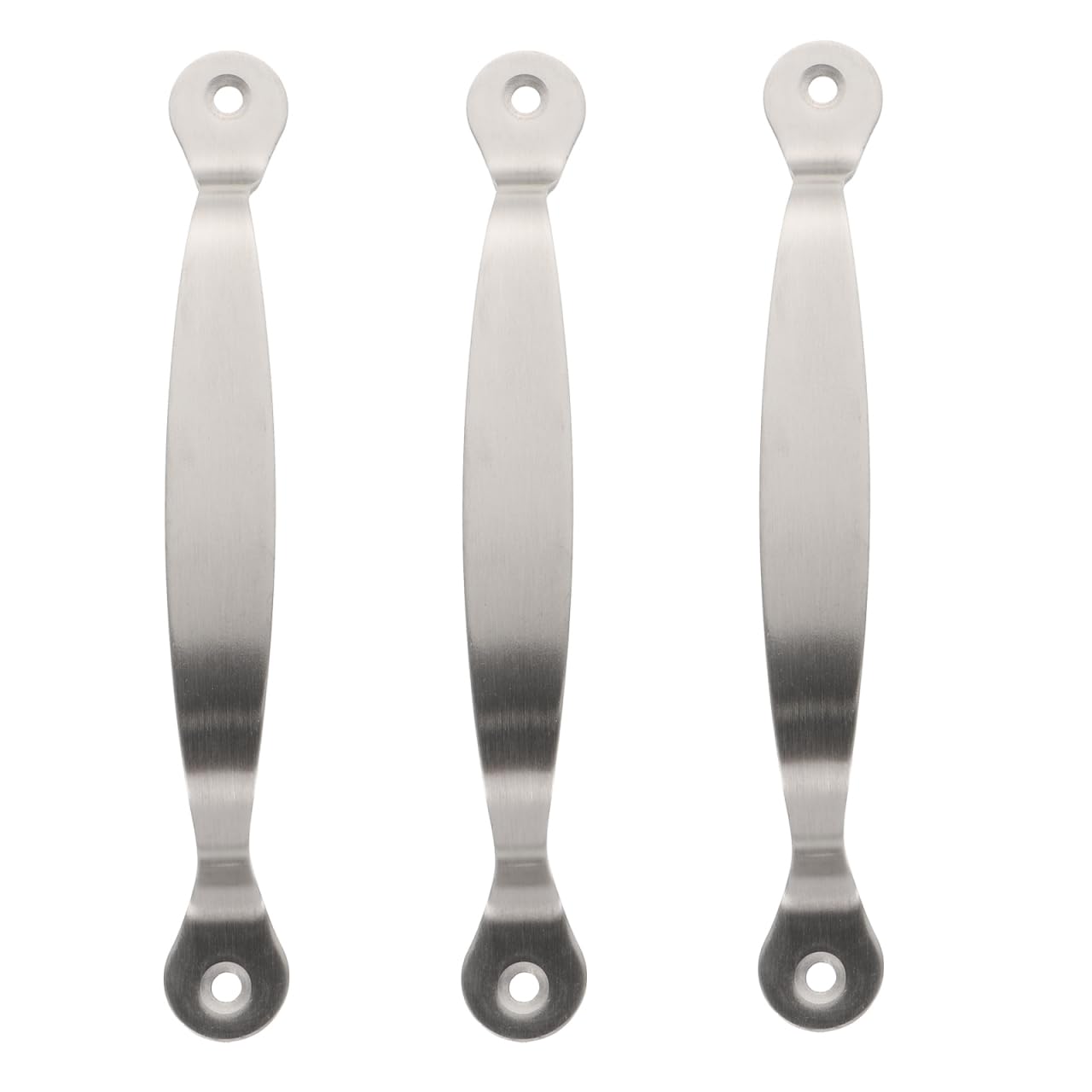 Anneome Stainless Steel Cutting Board Handles 3-Pack with Countersunk Screw Holes for Kitchen Chopping Boards and Drawer Replacement Durable Metal Board Handles