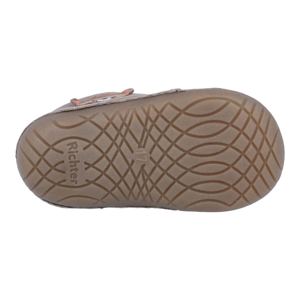 Richter Buty dziecięce unisex Baby Richie buty do nauki chodzenia, krepe/koniak, 21 EU, Crepe Cognac, 21 EU