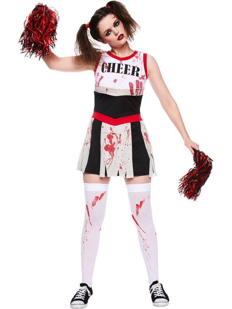 (PKT) (9902694) Adult Ladies Zombie Cheerleader Costume (Medium)