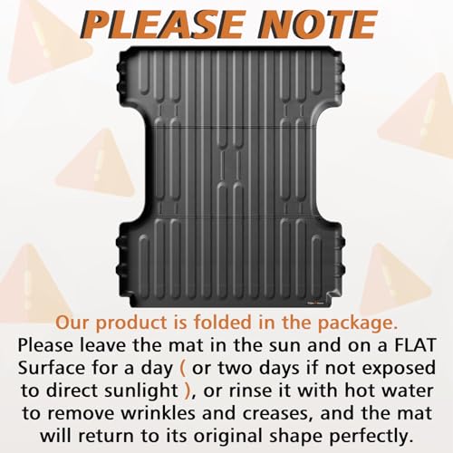 Image of TripleAliners Truck Mat Compatible with 2019-2026 Ram 1500 6.4FT Accessories, Truck Bed Mat Heavy Duty Custom Fit All Weather Protection TPE Pickup Liner