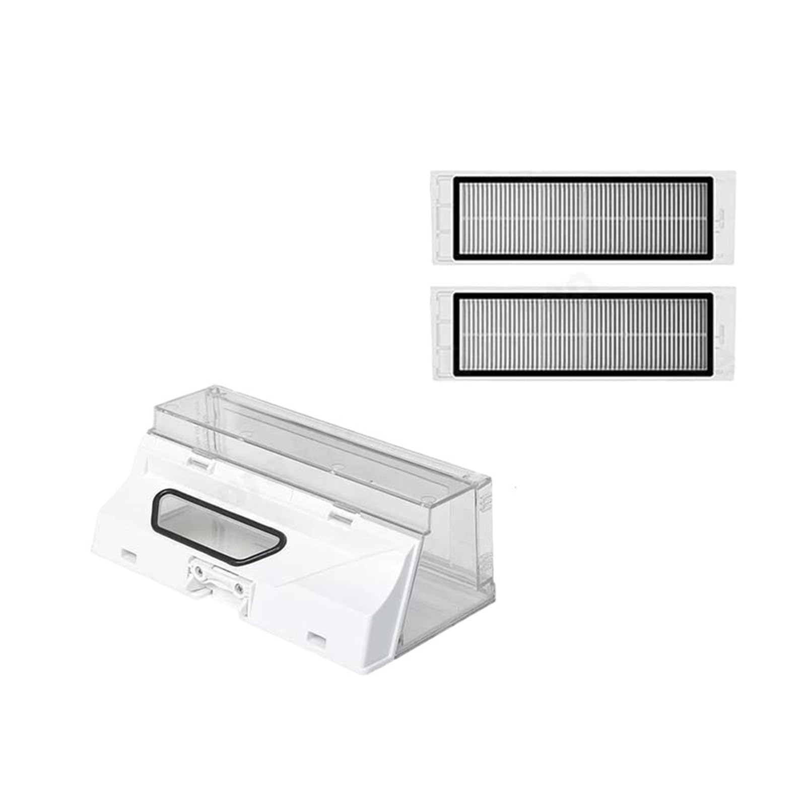 Piezas de repuesto for caja de polvo, accesorios de repuesto for filtro Hepa for aspiradora, compatible con Xiaomi, Robot 2st, compatible con Roborock, S55 S51 S50 S6 T6 | SET214