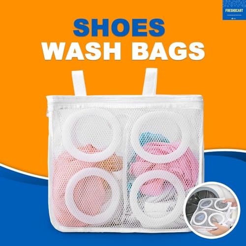 Image of FreshDcart Laundry Bag for Washing Machine | Mesh Wash Bag for Washing Machine & Dryer | Reusable Laundry Washing Bag for Travel, Socks & Undergarments| Mesh Bags for Washing Machine (Pack of 1)