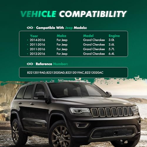 Image of SCITOO Set of 4PCS Universal mud Flaps for 2011-2016 for Jeep Grand Cherokee Front & Rear mud Flaps Splash Guard Set