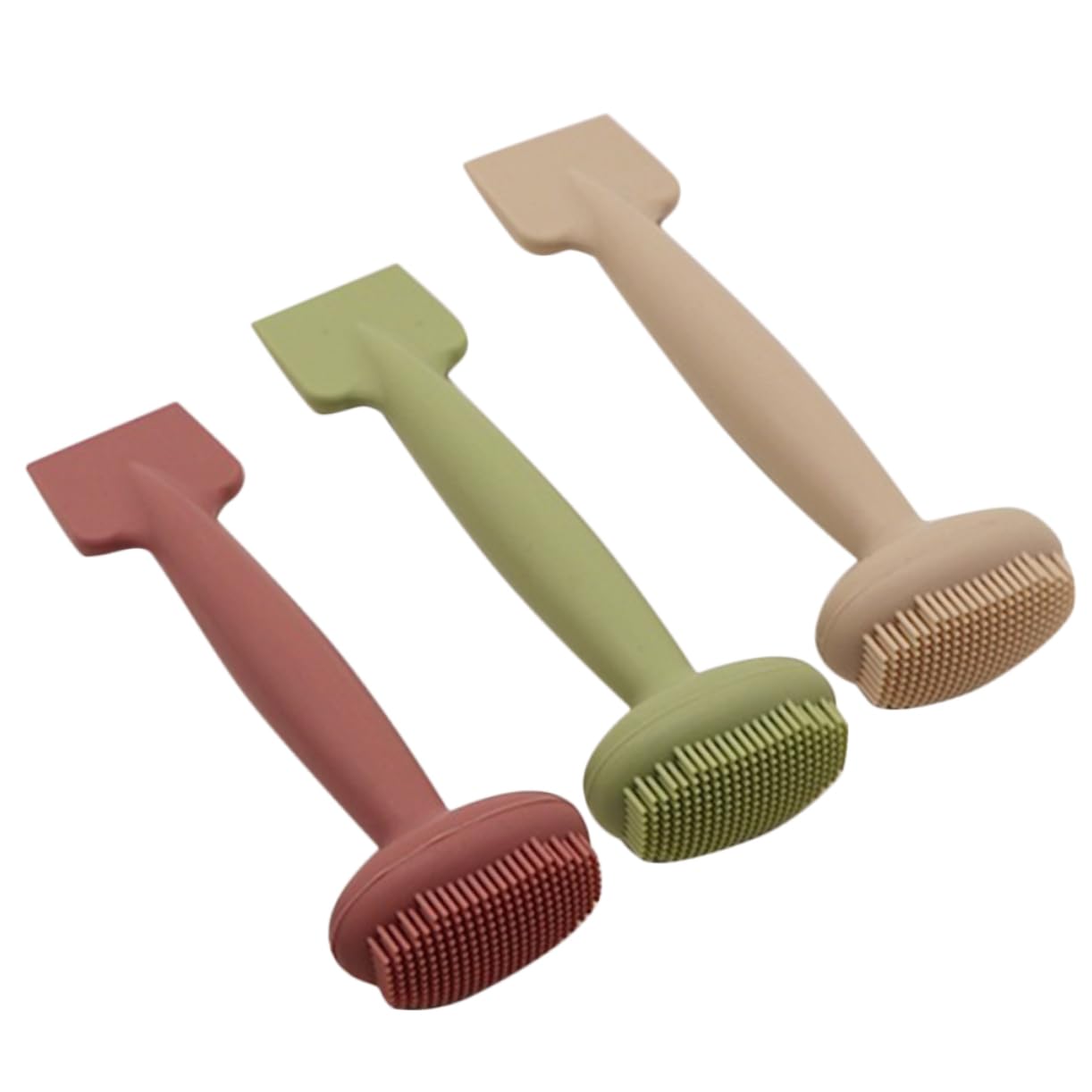 HAPINARY Silicone Facial Cleansing Brush Set Face Skin Care Tool Double Sided Makeup Brush Mask Applicator