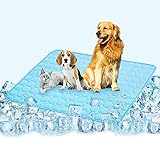 VeMee Summer Cooling Mat for Dogs Cats Self Dog Cooling Mat Breathable Pet Crate Pad Portable & Wash