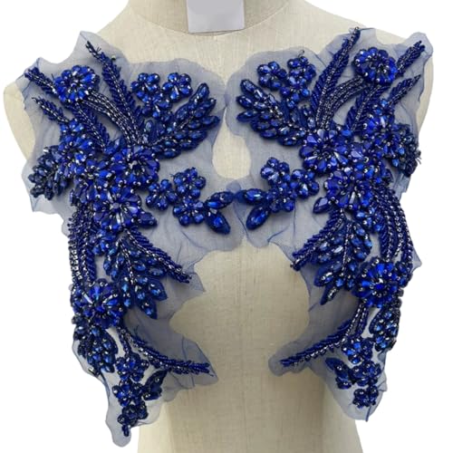 Patchs brodés à coudre motif strass vêtement customisation écusson thermocollant - 7