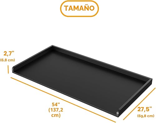 Miniatura 2 de SpaceAid Encimera para Lavadora y Secadora, Estante Superior de Madera para Lavandería con Borde, 54" de Ancho x 27.5" de Profundidad, Cubierta