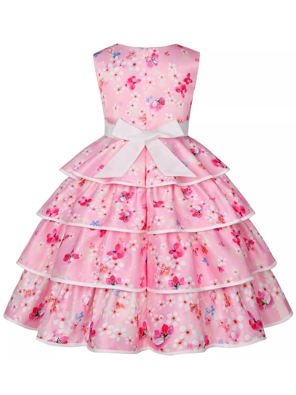 Image of Niren Enterprise Multipatteren Baby Girl's Knee Length Frocks with Digital Prints
