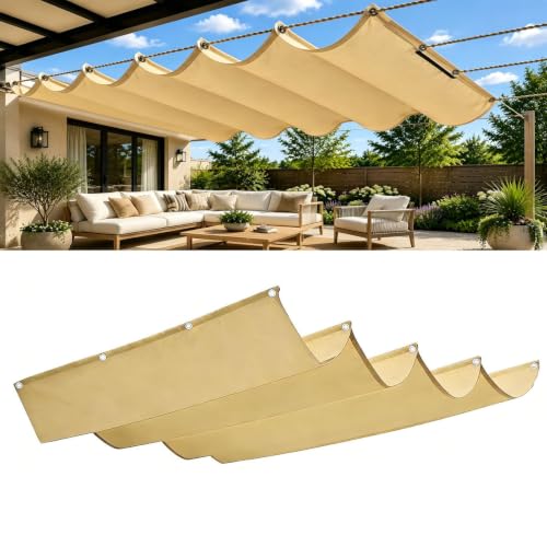 Toldo vela retráctil ajustable contra el sol y lluvia en patios 2