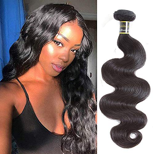 Puddinghair 24 Inch Brazilian Body Wave Hair Bundle 100% Unprocessed Virgin Human Hair Body Wave Human Hair Weave Bundle Natural Color Hair Bundle (24" Single Bundle)