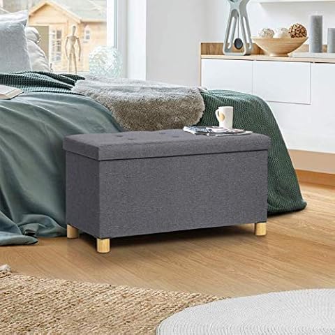 Banc Coffre Rangement IDMarket 76 cm Cover