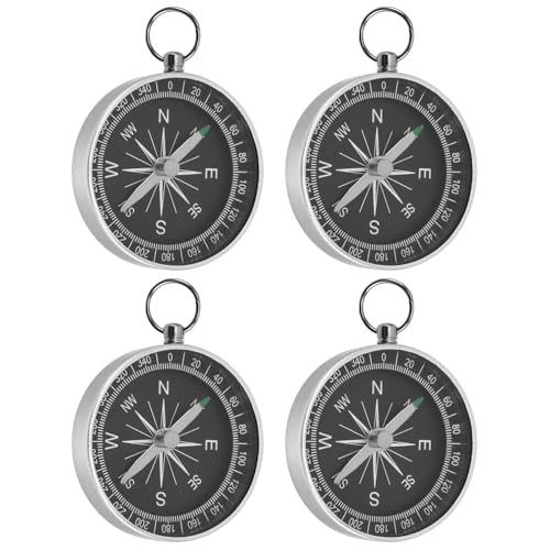 Brújula portátil de aleación de aluminio 4 pcs miniatura 1