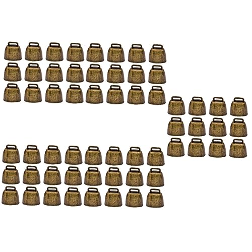 FAVOMOTO 5sets Rustic Christmas Bell Jingle Bell for Decorations Vintage Ornament Cow Livestock Lightweight 12pcs*5