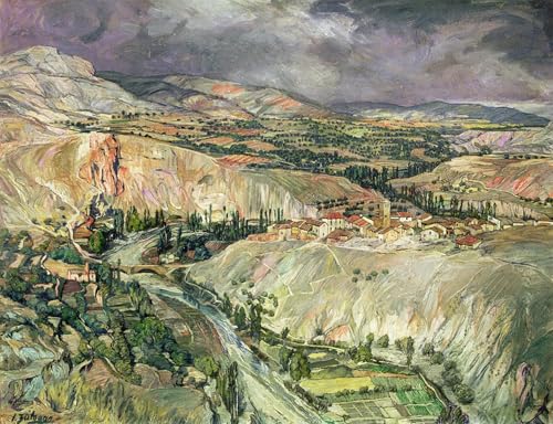 Toile Campagne en Navarre Ignacio Zuloaga Impression Peinture Salon 60x90