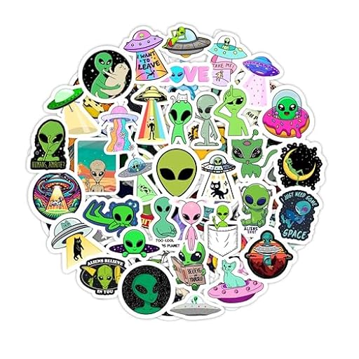Pegatinas de OVNI, Pegatinas de Alienígenas para Botellas de Agua y Portátiles - Favoritos y Decoraciones de Fiesta de OVNI - Ufo Stickers, Alien Stickers | Ya disponible en tu tienda friki favorita! En mundofriki.es!