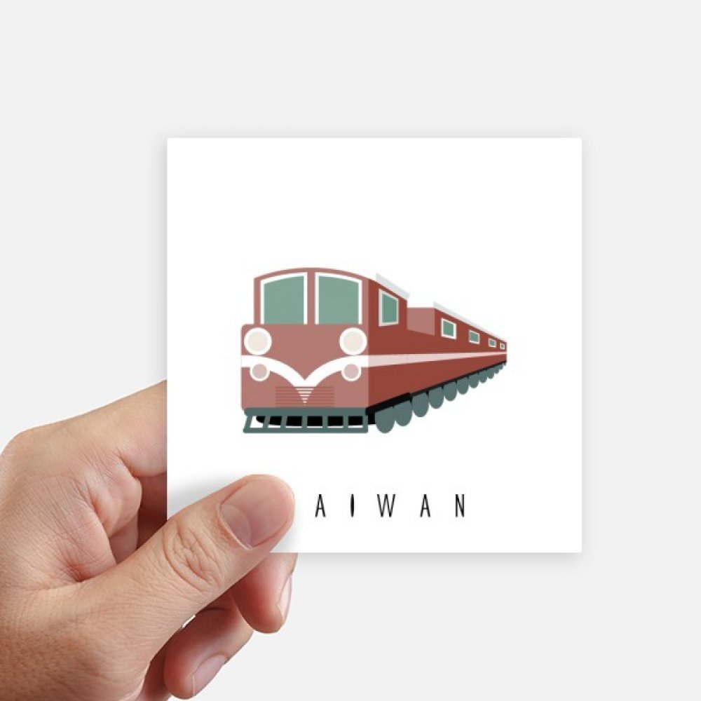 Autocollant Taiwan Train 10cm : sublimez vos carnets de voyage en couleur