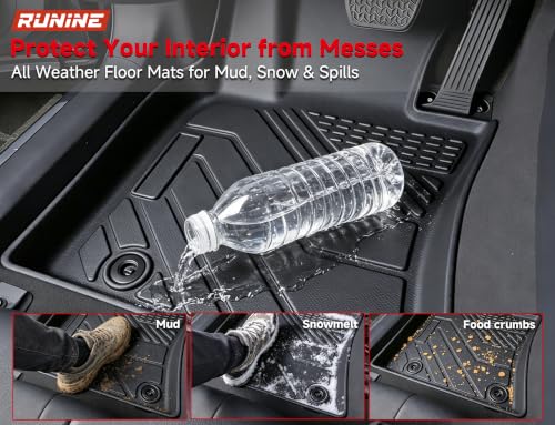 Image of Floor Mats for Toyota Camry 2018-2022 2023 2024 (Not for Hybrid or AWD), All Weather Protection Custom Floor Mats Trunk Cargo and Car Windshield Cover Set Car Accessories,Car Floor Liners Set