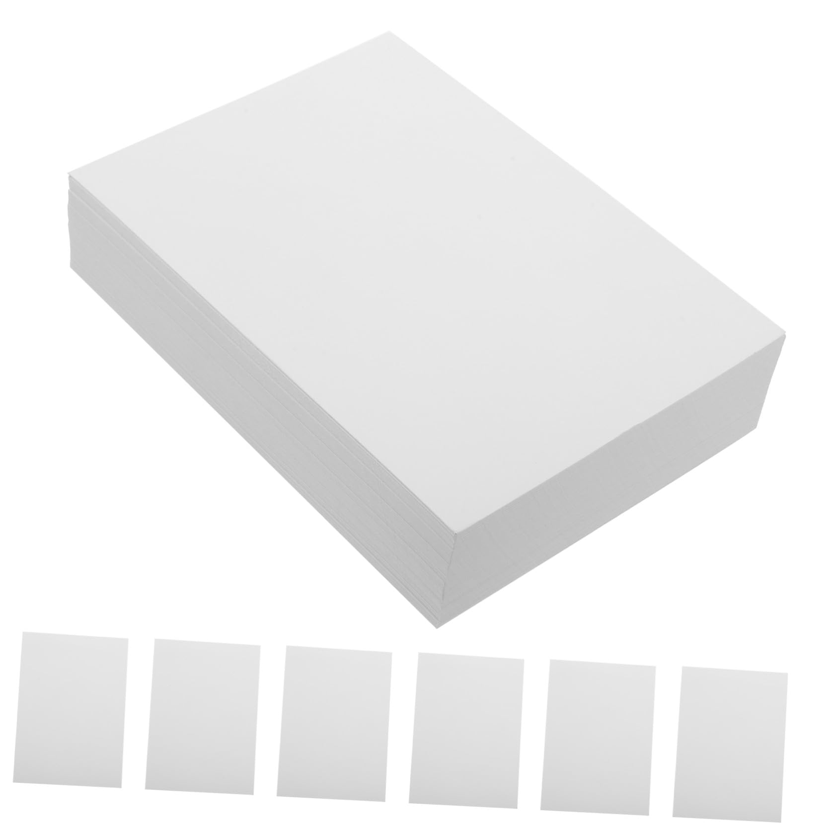 Angoily de Papel Fotográfico Blanco para Impresión de Fotos 100 Hojas y Tamaño Personalizable Acabado Liso Adecuado para Diseñar Creaciones Artísticas