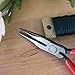KNIPEX - 25 01 140 Tools - Long Nose Pliers With Cutter (2501140), 5.5