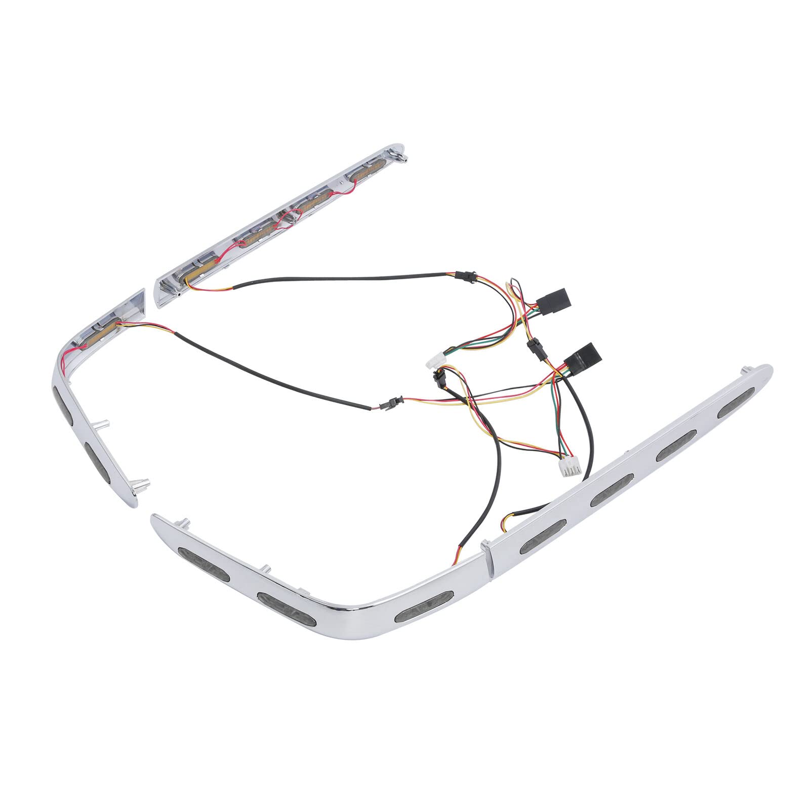 TCMT Lower Saddlebag Decoration Trim LED Light Fit For Honda Goldwing 1800 GL1800 2001-2017