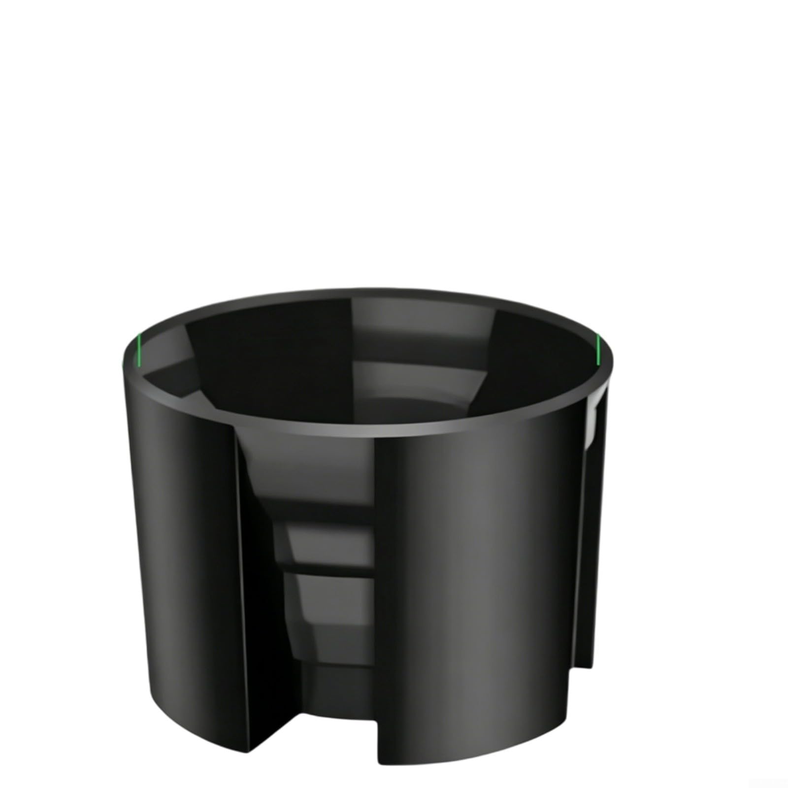 GANCEI Plastic Umbrella Hole Bushing for Patio Tables, Stable Base Socket Minimizes Pole Sway in Wind, Outdoor Sleeve with Screws, Black Multi-Size Fit(Slanted sleeve)