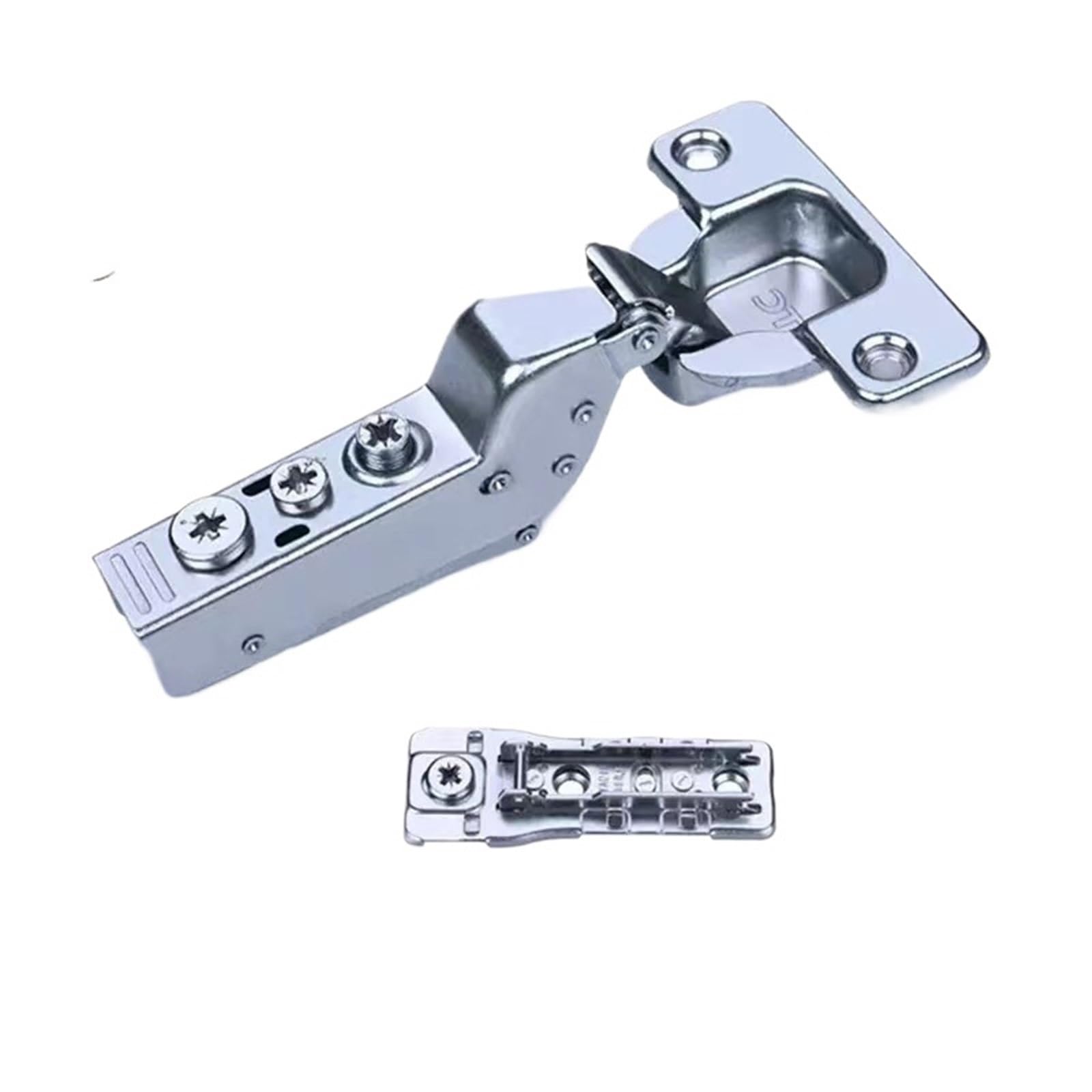Kdhcvkz C81 No 4Pcs Soft Close Cabinet Hinge 35Mm Conceal Linear Mounting Plate(C81 No)