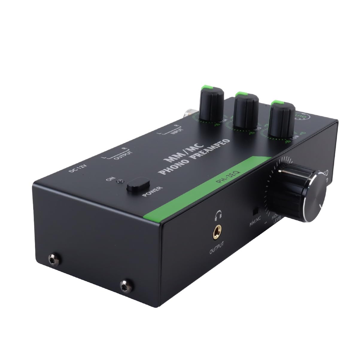 Riven MM MC Phono Vorverstärker 3 Band EQ Einstellbare Verstärkung 5 Pin XLR Eingang Ausgang Plattenspieler Verstärker