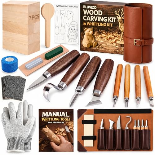 Bluvizo Deluxe Wood Carving Kit