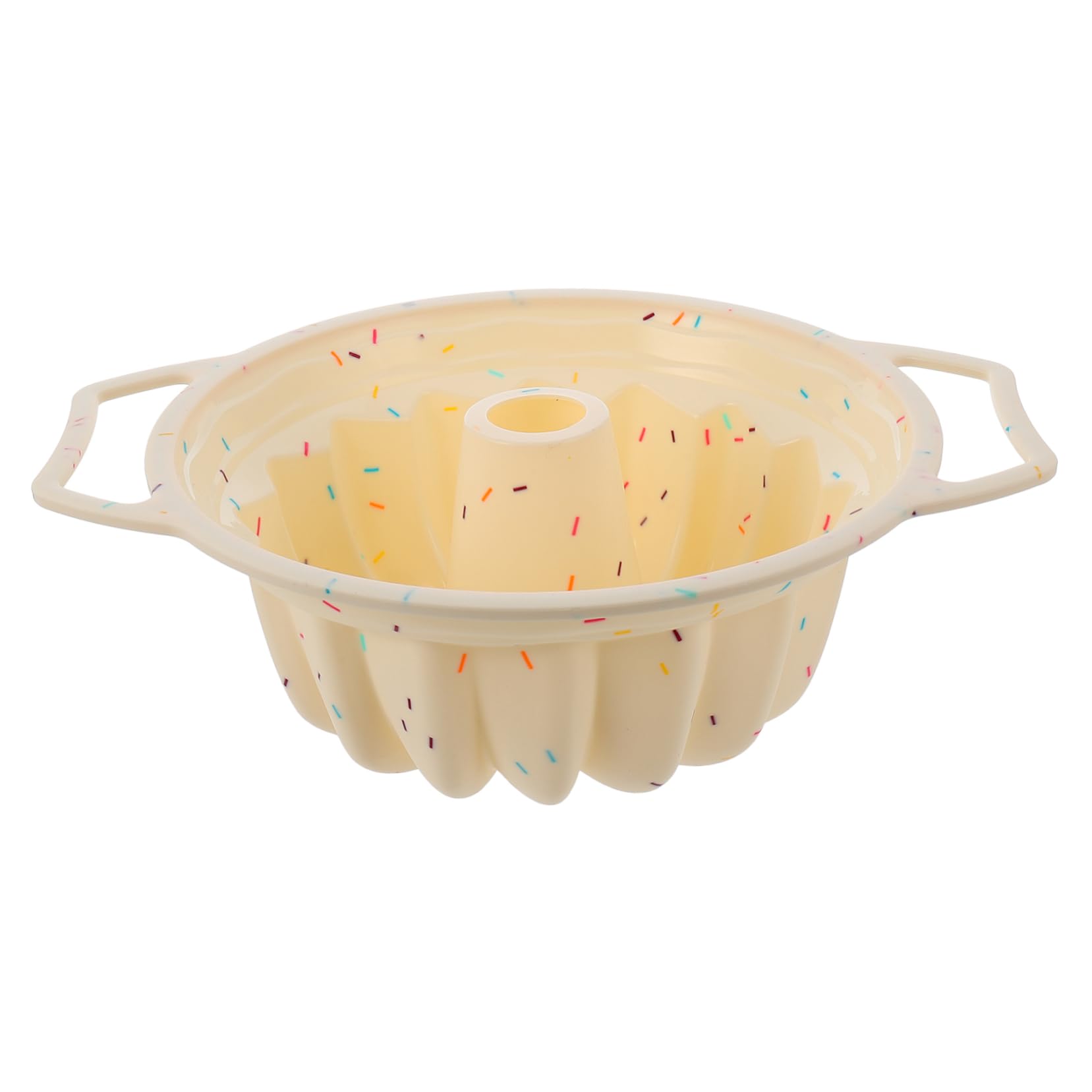 Cabilock 1Pc Non Stick Silicone Round Cake Mold with Metal Frame Baking Tray for Desserts Easy to Use for Home Baking Parties and Special Occasions