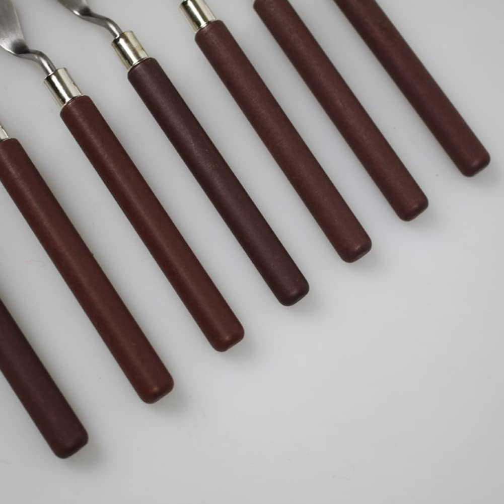 7 Pcs Oil Knife Set Oil Shovel Oil Palette Knife Oil Acrylic for Color Mixing