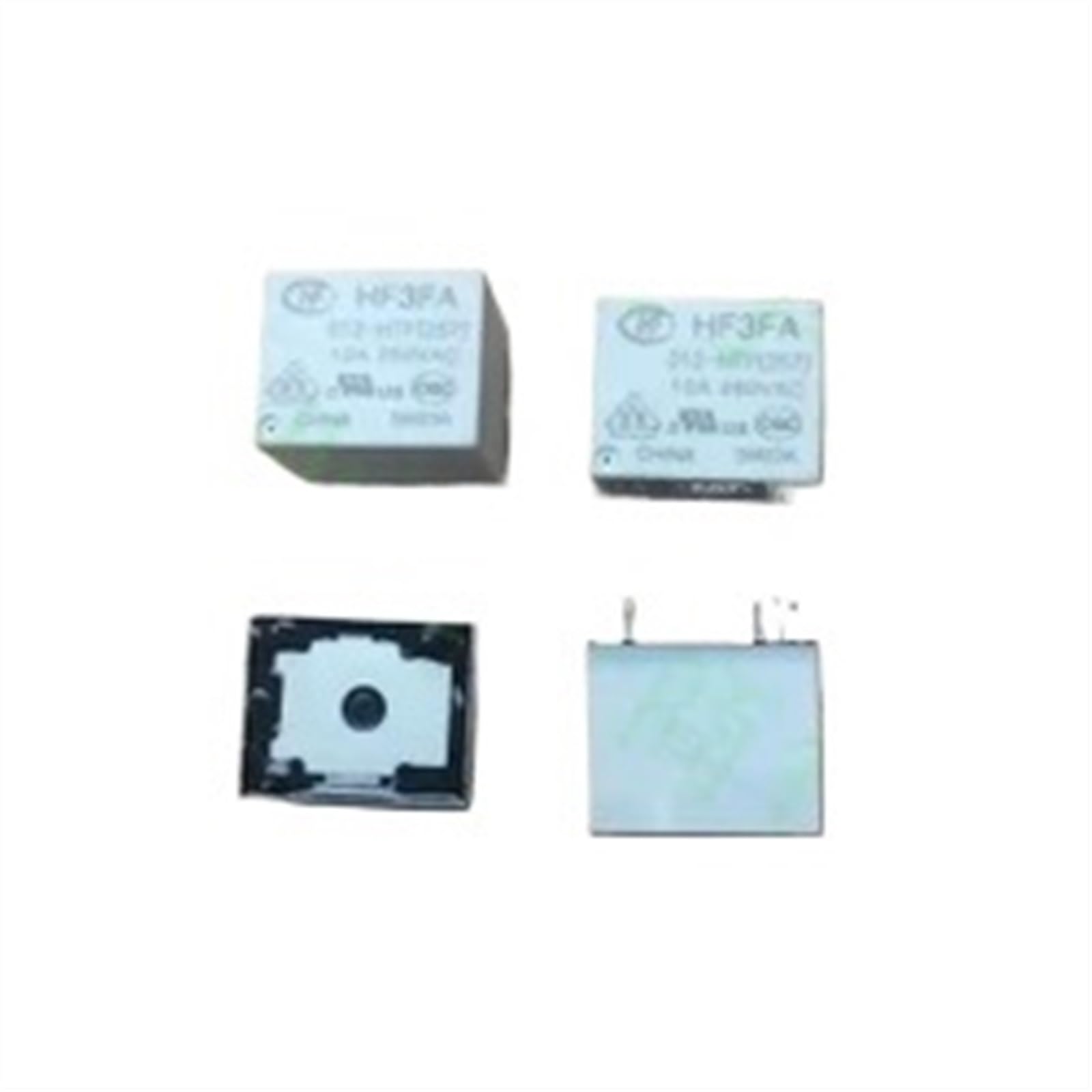 VDOQTLJT 10PCS/LOT Relay HF3FA 012-HTF HF3FA-012-HTF HF3FA012HTF 12VDC DC12V 10A 250VAC 4PIN