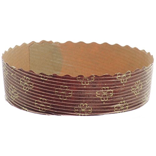 NOVACART Oven Mini Pie Baking Mold Brown Cellulose Paper - 4