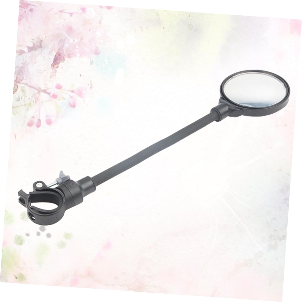 Hemobllo 2 Pezzi specchietto per bicicletta specchietto retrovisore manubrio specchietto per bici da manubrio specchietto elettrocarro regolazione specchietto catadiottro per bici Black