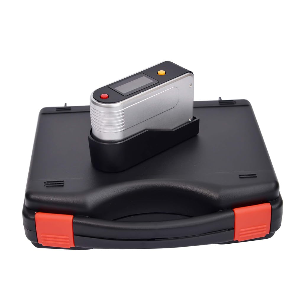 Glossmetro 60 gradi, Glossmetro digitale preciso per superfici di vernici, Glossmetro portatile, Glossmetro ad alta precisione con calibrazione automatica 0-200Gu Glossmetro Tester per vernici di