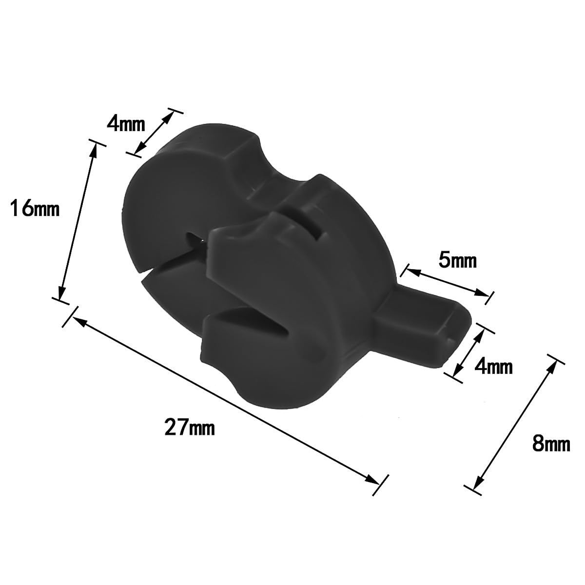 Laroal 8Pcs Mute For Violin Practise Violin Silencer Viola Bridge Black - Image 2